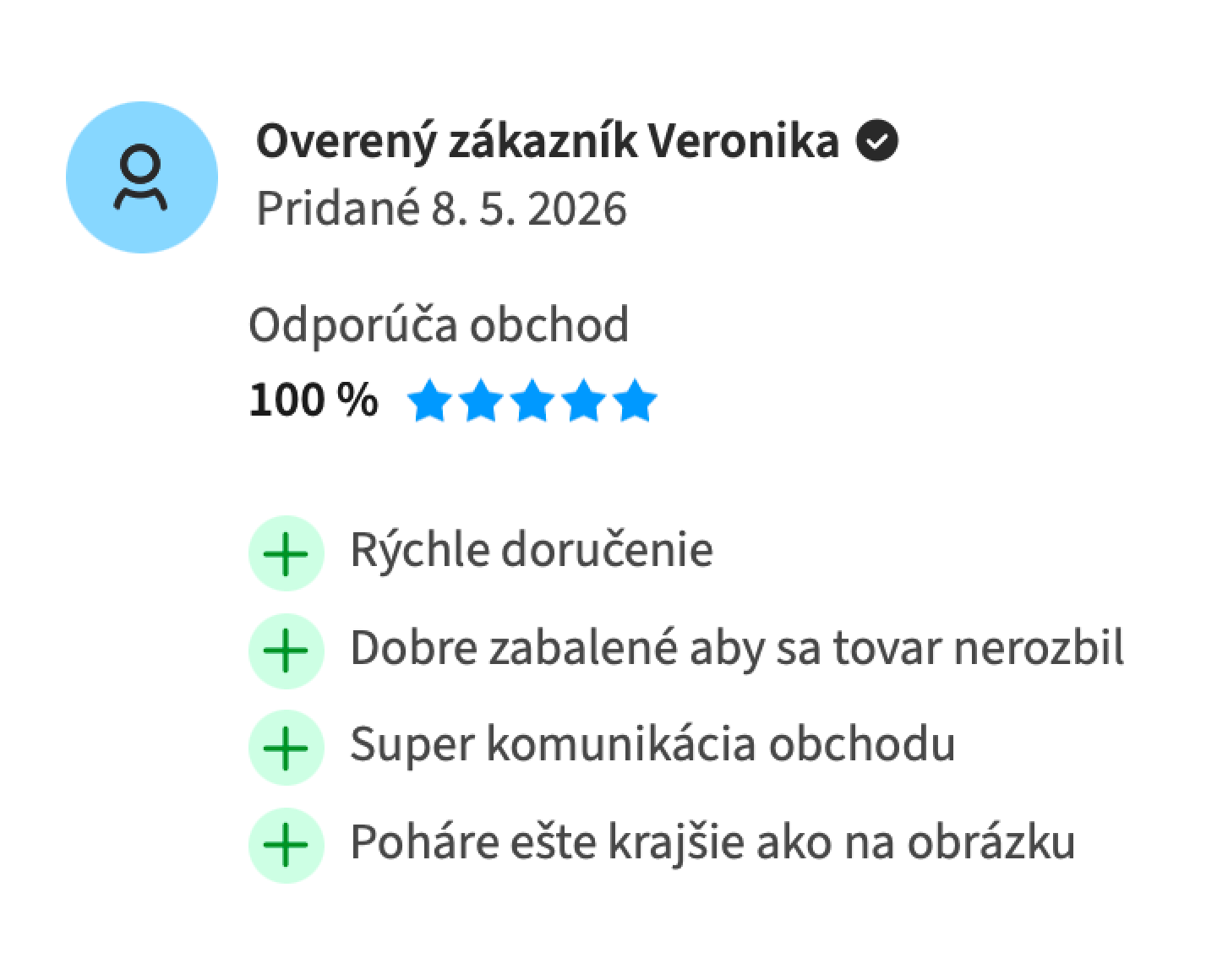 recenzia od zákazníka z Heureka