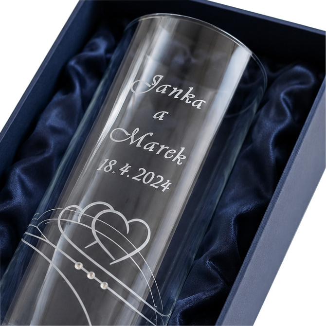 Hearts Gradim crystals, váza 255 mm – Obrázok 4